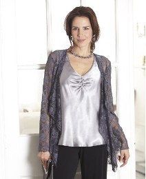 Lace Jacket L28ins 71cm