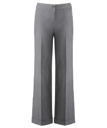 Wide Leg Linen Trousers Length 33in