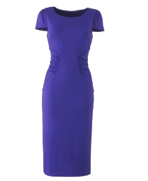 Petite Ruched Ponte Dress