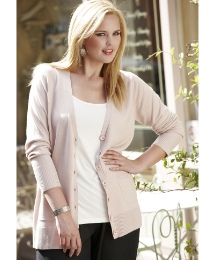 Button-Through Boyfriend Cardigan