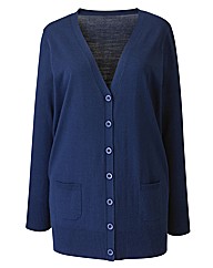 Button-Through Boyfriend Cardigan