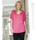 Batwing Jersey Top and Necklace