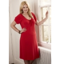 Elasticated Neck Jersey Dress