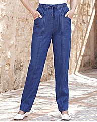 Drawcord Jeans Length 27in
