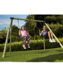 Plum Marmoset Wooden Garden Swing Set