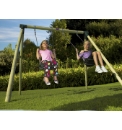 Plum Marmoset Wooden Garden Swing Set