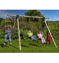 Plum Gibbon Wooden Garden Swing Set