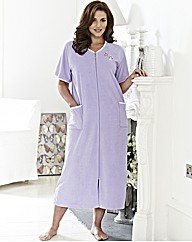 Pretty Secrets Zip Velour Gown L50in