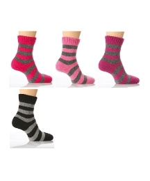 Pack of 3 Angora Cushion foot Socks