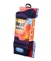 Heat Holders Stripe Thermal Socks