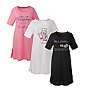 Pretty Secrets Pack of 3 Nightdress L38