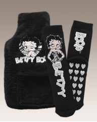 Betty Boop Hot Water Bottle and Sock Set