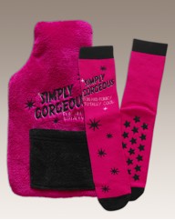 Simply Be Water Bottle and SockSet