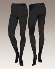 Viva La Diva Pack of 2 Diamante Tights