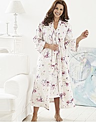 Miliarosa Print Wrap Gown L44