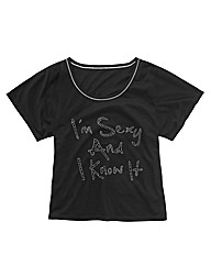 Pretty Secrets Crop Pyjama Top