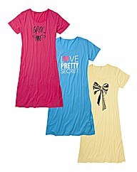 Pretty Secrets Pack of 3 NightdressesL48