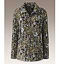 Printed Fleece Jacket In A Floral Design