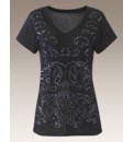 Jersey Top With All Over Sequins