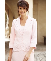 Jaquard Jacket With Embroidery