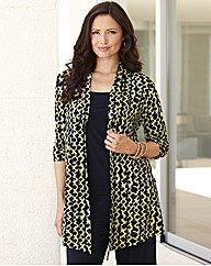 Printed Jersey Cardigan