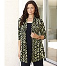 Printed Jersey Cardigan