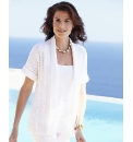Cardigan With Short Sleeves