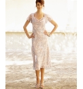 Print Dress Cowl Neckline Length 48in
