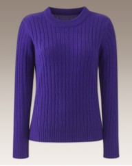 Cable Knit Round Neck Sweater