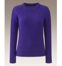Cable Knit Round Neck Sweater