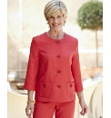 Unlined 3/4 Sleeved Soft Jacket