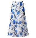 Print Skirt Length 32in