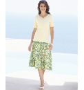 Jersey Top With Beading And Lace To Neck