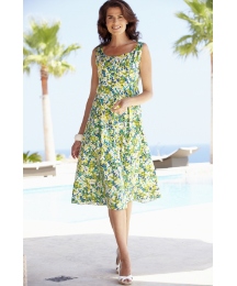 Cotton Print Dress Length 45in