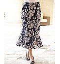 H&0 Printed Skirt Length 32in