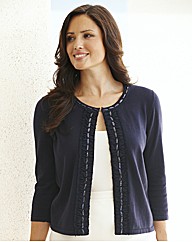 Cardigan With Jewel Trim