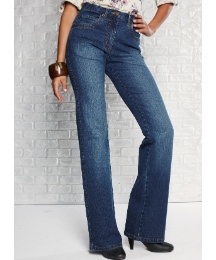Petite Stretch Bootcut Jeans Length 28in