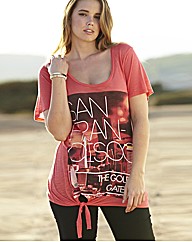 Graphic Coral Print T-Shirt