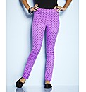 Tall Magenta Spot Printed Jeggings