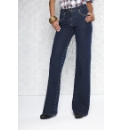 Stretch Wide Leg Embroidered Jeans