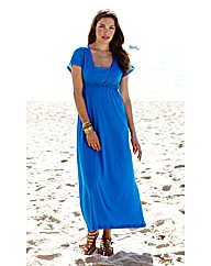 Mock Panel Jersey Maxi Dress