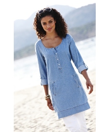 Denim Longline Tunic
