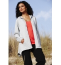 Shaped Hem Hooded Jacket