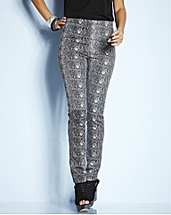 Petite Snake Print Jeggings