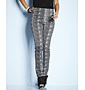 Petite Snake Print Jeggings