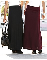 Pack of 2 Jersey Maxi Skirts