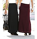 Pack of 2 Jersey Maxi Skirts