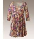 Long Sleeve Floral Tunic Dress