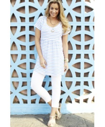 Stripe Jersey Tunic and Leggings