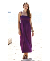 Shirred Jersey Maxi Dress